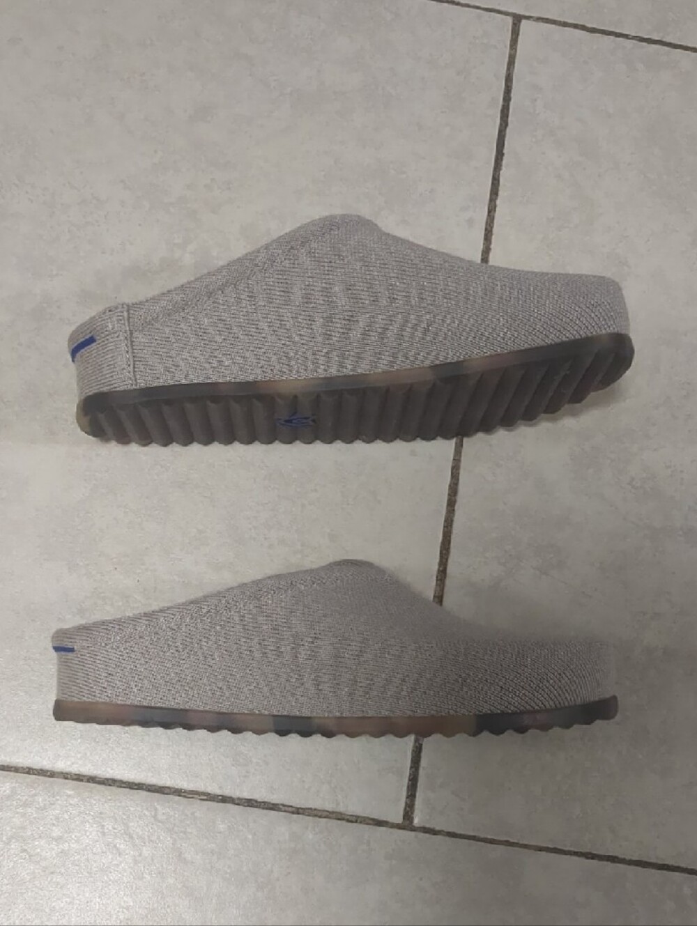 Rothy's Women's The Casual Clog In Light Gray NWOB - Picture 2 of 5